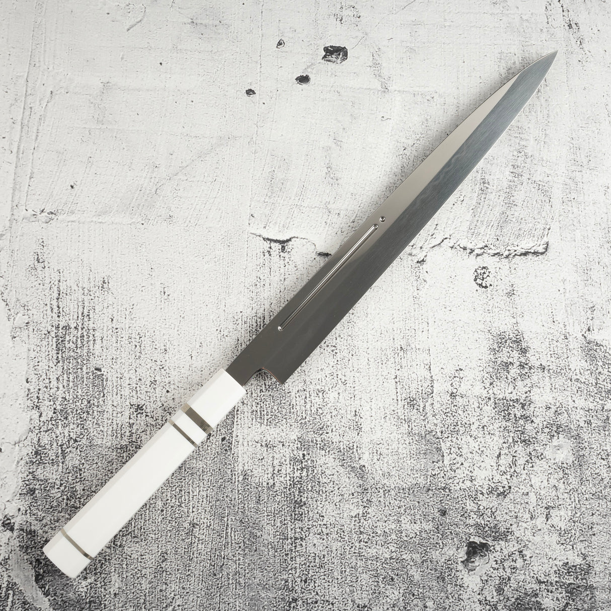 Exotic: Yoshikazu Ikeda Blue #1 Mizu-Honyaki Yanagiba 300mm / Moribashi Set #2