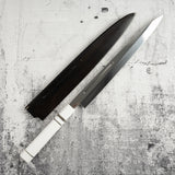 Exotic: Yoshikazu Ikeda Blue #1 Mizu-Honyaki Yanagiba 300mm / Moribashi Set #2