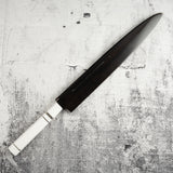 Exotic: Yoshikazu Ikeda Blue #1 Mizu-Honyaki Yanagiba 300mm / Moribashi Set #2