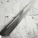 Exotic: Yoshikazu Ikeda Blue #1 Mizu-Honyaki Yanagiba 300mm / Moribashi Set #1