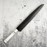 Exotic: Yoshikazu Ikeda Blue #1 Mizu-Honyaki Yanagiba 300mm / Moribashi Set #1