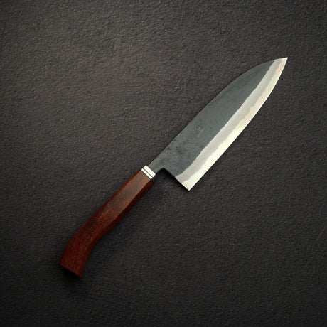 Kouki Blue2 Kurouchi Santoku 180mm - Pau Rosa Handle