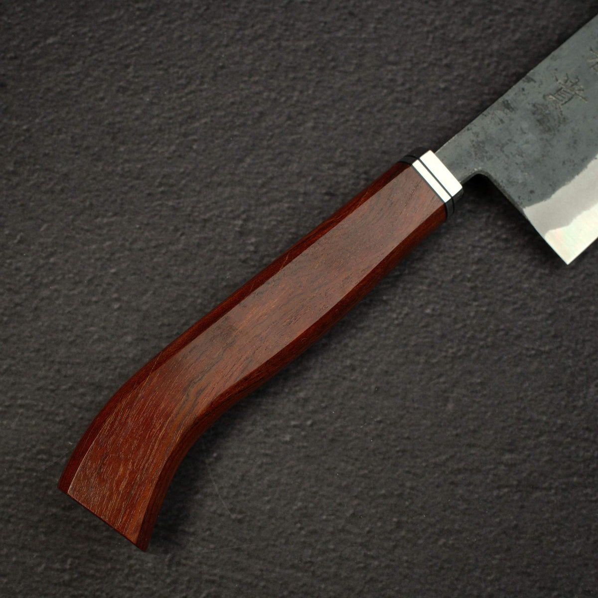 Kouki Blue2 Kurouchi Santoku 180mm - Pau Rosa Handle