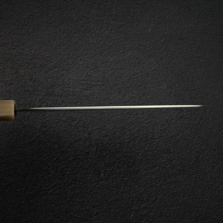 Sukenari ZDP-189 Hairline Santoku 195mm, Ebony Handle with Blonde/Marble Ferrule