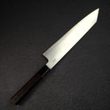 Sukenari ZDP-189 Hairline K-tip Gyuto 240mm, Ebony Handle with Blonde/Marble Ferrule