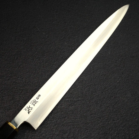 Sukenari HAP40 Mirror Polished Yanagiba 330 mm, Ebony Brass Handle