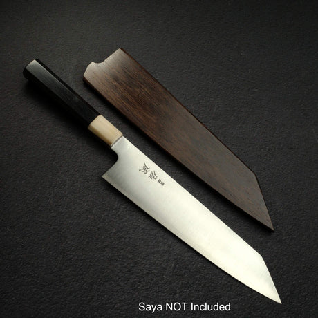Sukenari SG2 Hairline K-tip Gyuto 240mm, Ebony Handle with Blonde/Marble Ferrule