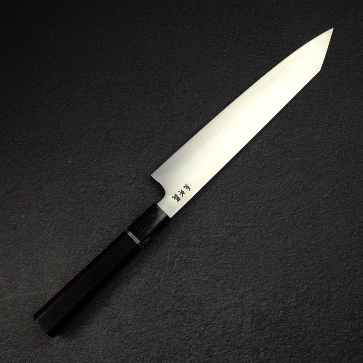 Sukenari SG2 Hairline K-tip Gyu-hiki 240mm, Ebony Handle with Spacer