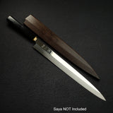 Sukenari HAP40 Mirror Polished Yanagiba 330 mm, Ebony Brass Handle (Hatsukokoro Engraved))