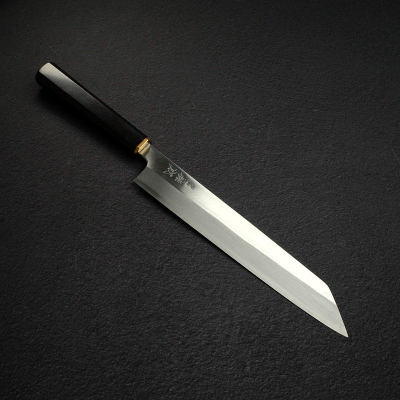 Sukenari White 2 K-tip Kiritsuke 240mm, Ebony Brass Handle