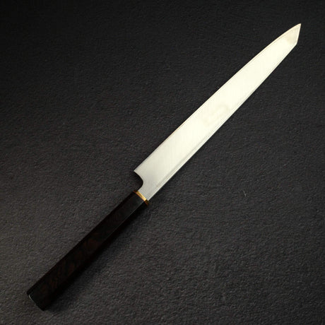 Sukenari Blue 2 K-tip Yanagiba 270mm, Ebony Brass Handle