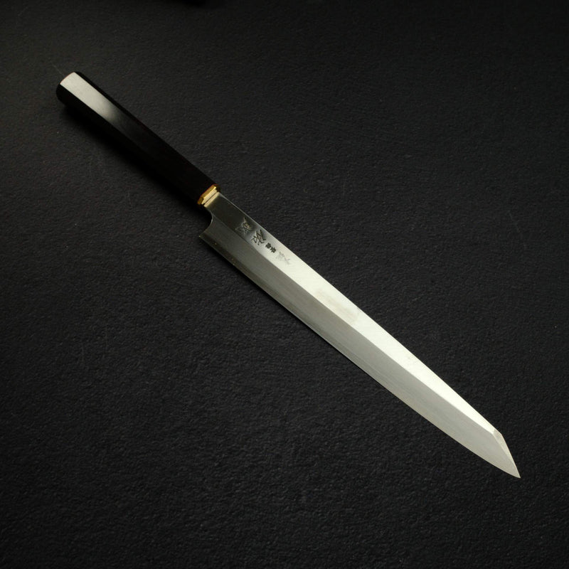 Sukenari Blue 2 K-tip Yanagiba 270mm, Ebony Brass Handle