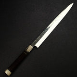 Sukenari VG10 Damascus Yanagiba 330mm, Ebony Three Spacer Handle