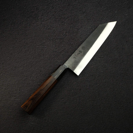 Naoto Blue 1 Damascus Kurouchi Bunka 180mm