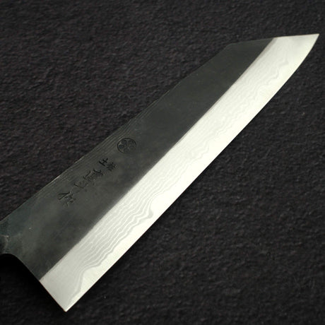 Naoto Blue 1 Damascus Kurouchi Bunka 180mm