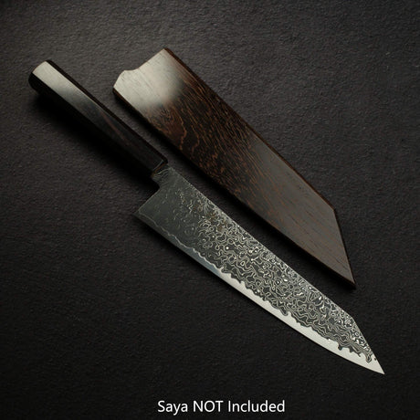 Hatsukokoro Ryuhyo SG2 Black Damascus K-tip Gyuto 210mm Ebony