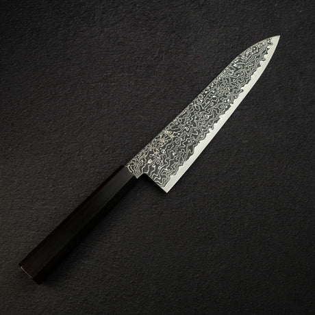 Hatsukokoro Ryuhyo SG2 Black Damascus Gyuto 210mm Ebony
