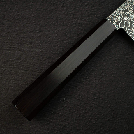 Hatsukokoro Ryuhyo SG2 Black Damascus Gyuto 210mm Ebony