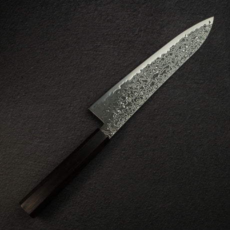 Hatsukokoro Ryuhyo SG2 Black Damascus Gyuto 210mm Ebony