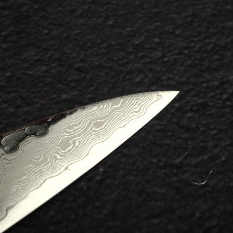 Hatsukokoro Hayabusa VG10 Damascus Tsuchime Sujihiki 270mm Ebony Handle