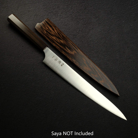 Hatsukokoro Hayabusa Aogami Super Sanmai Sujihiki 270mm Black Chacate
