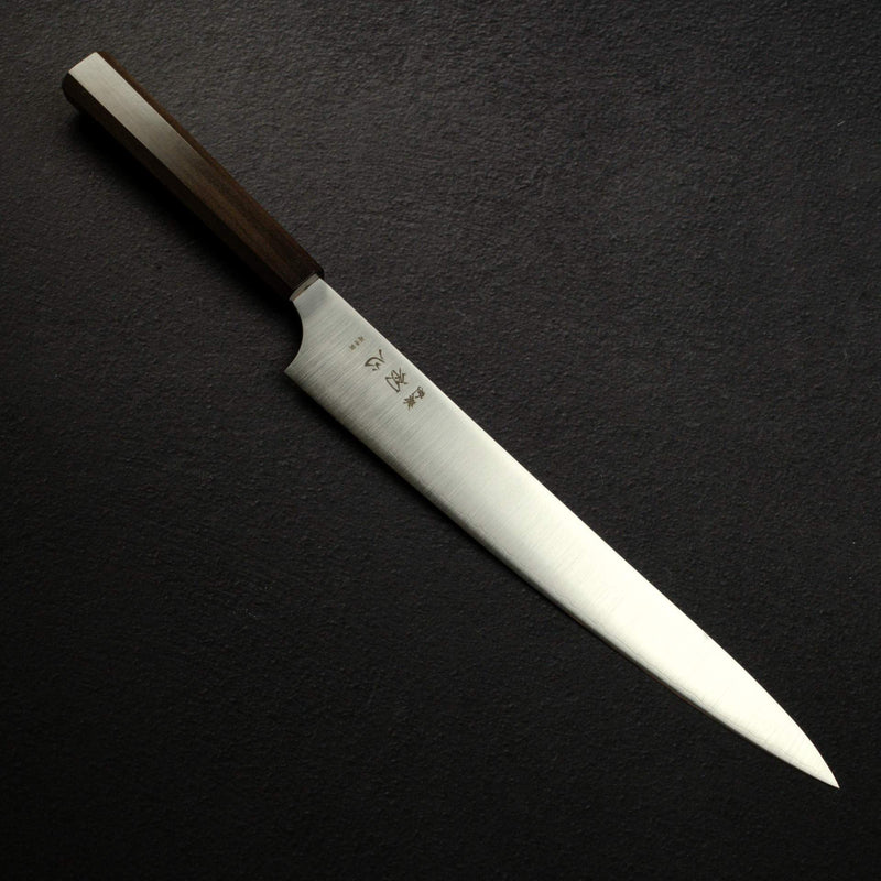 Hatsukokoro Hayabusa Aogami Super Sanmai Sujihiki 270mm Black Chacate