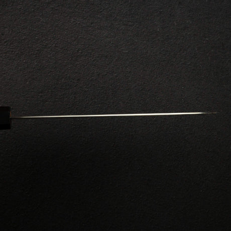 Hatsukokoro Hayabusa VG10 Damascus Tsuchime Santoku 180mm Ebony Handle