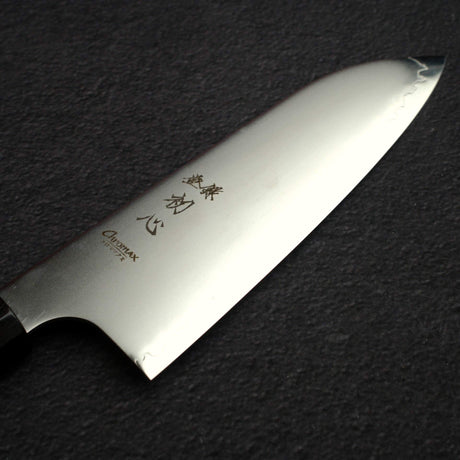 Hatsukokoro Hayabusa Chromax Santoku 170mm, Ebony Handle
