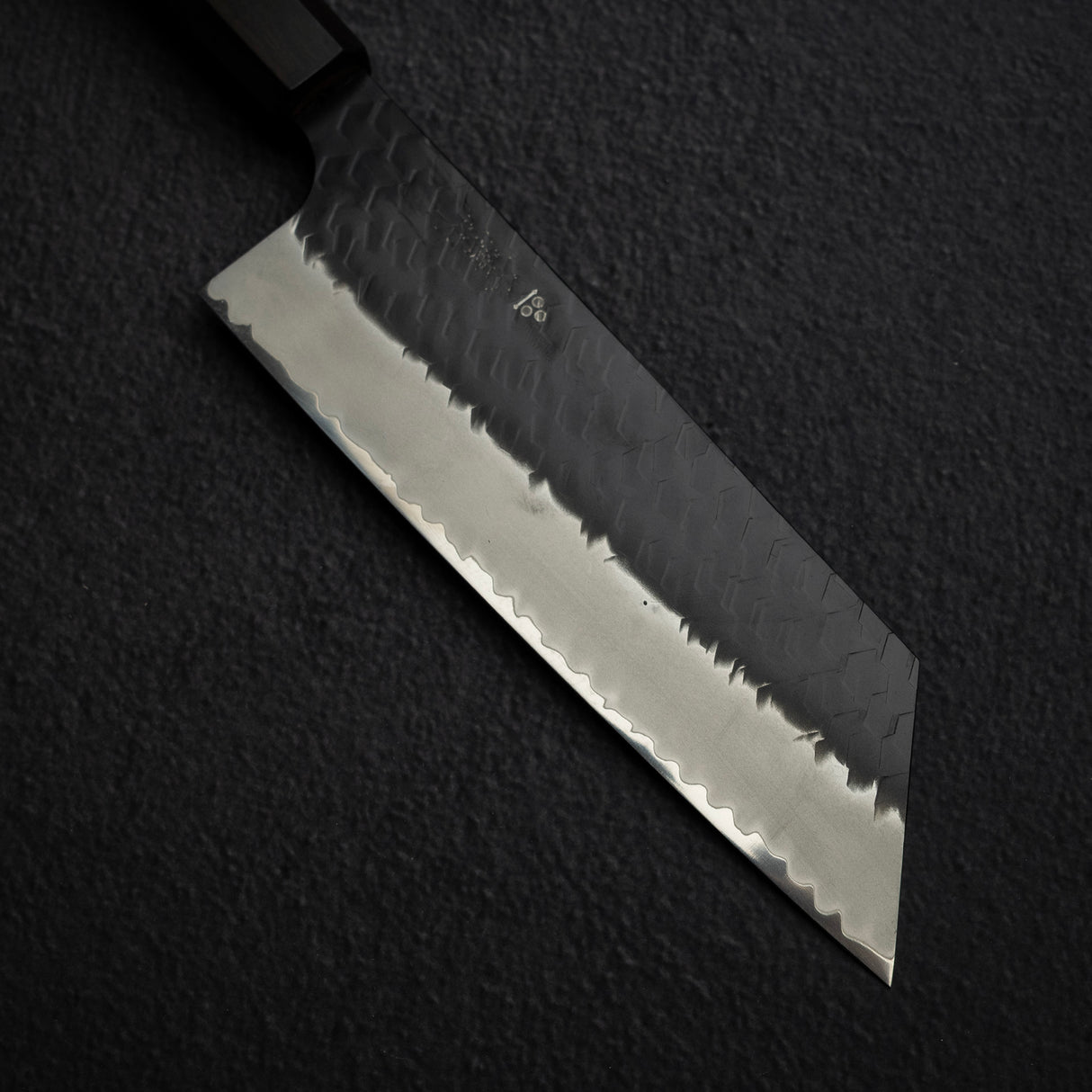 Nigara SG2 K-tip Nakiri 170mm with Kurouchi Tsuchime Finish Ebony