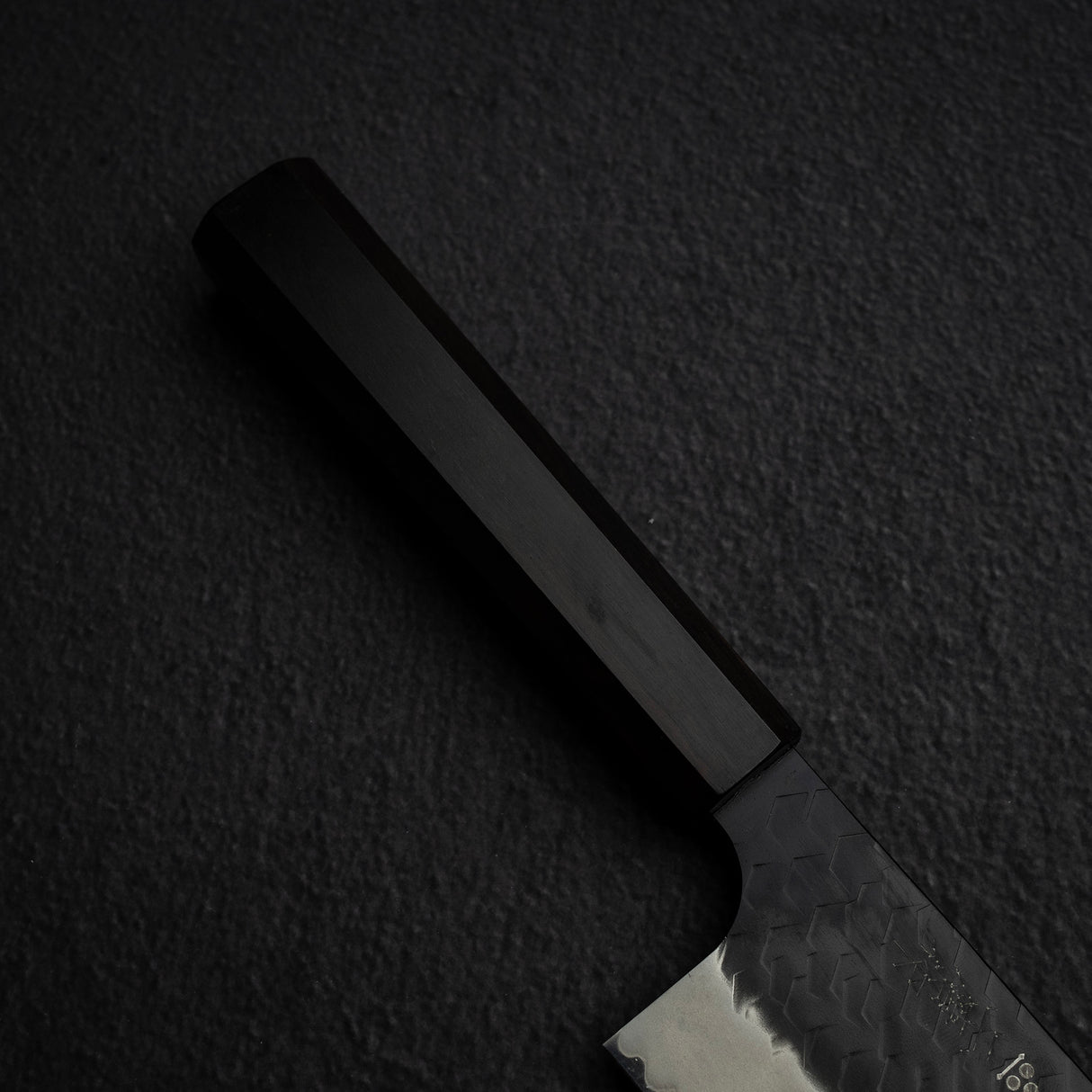 Nigara SG2 K-tip Nakiri 170mm with Kurouchi Tsuchime Finish Ebony