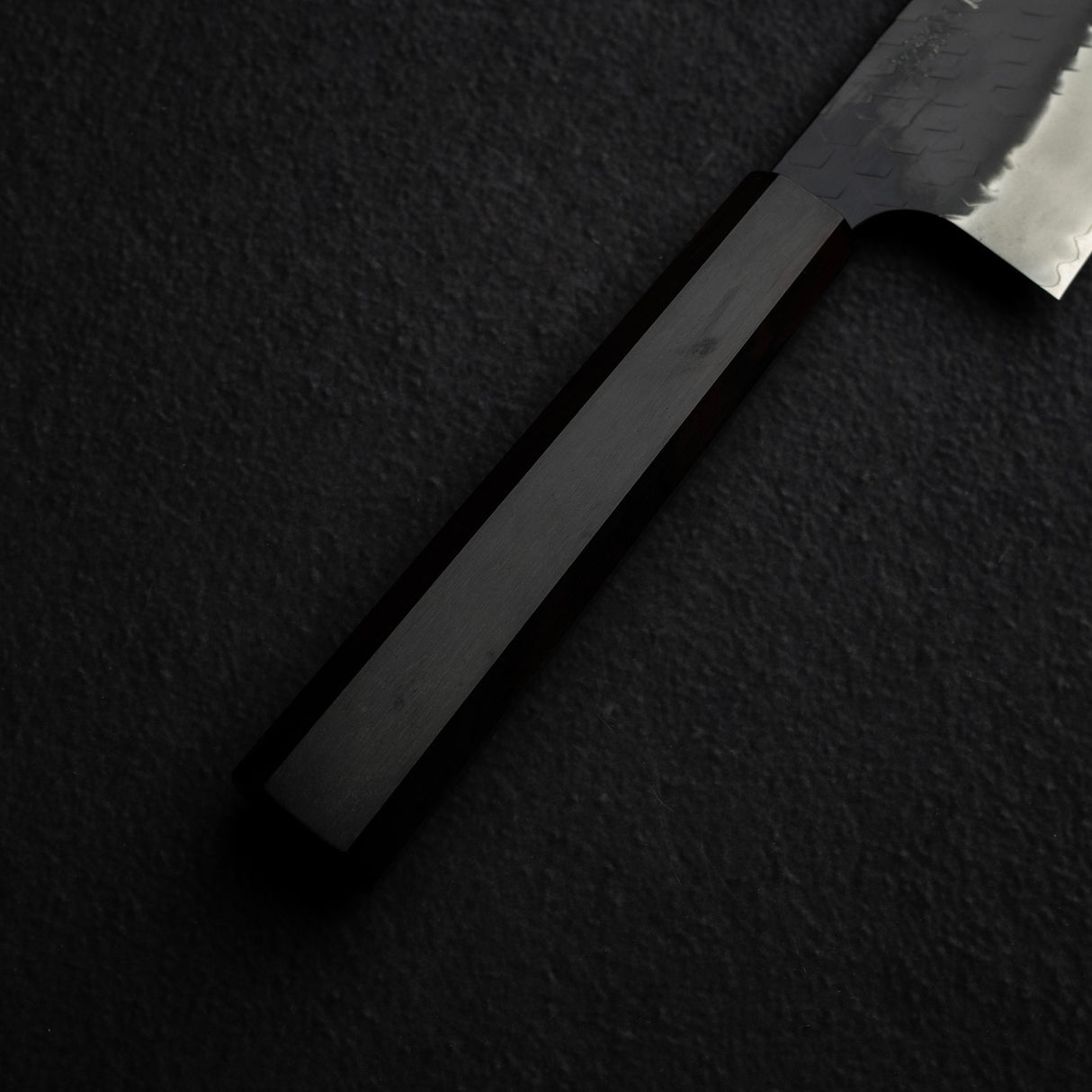 Nigara SG2 K-tip Nakiri 170mm with Kurouchi Tsuchime Finish Ebony