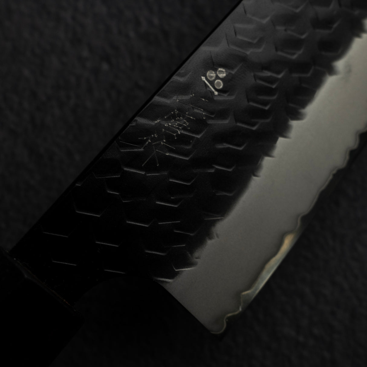 Nigara SG2 K-tip Nakiri 170mm with Kurouchi Tsuchime Finish Ebony