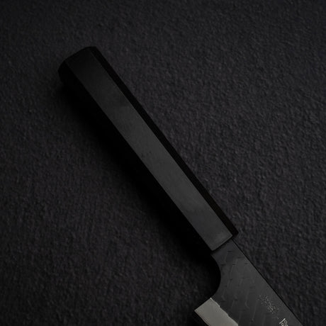 二唐 SG2 黑漆雙刃骨切 170mm（去骨刀）槌目烏木柄