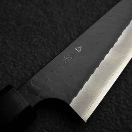 二唐 SG2 黑漆雙刃骨切 170mm（去骨刀）槌目烏木柄