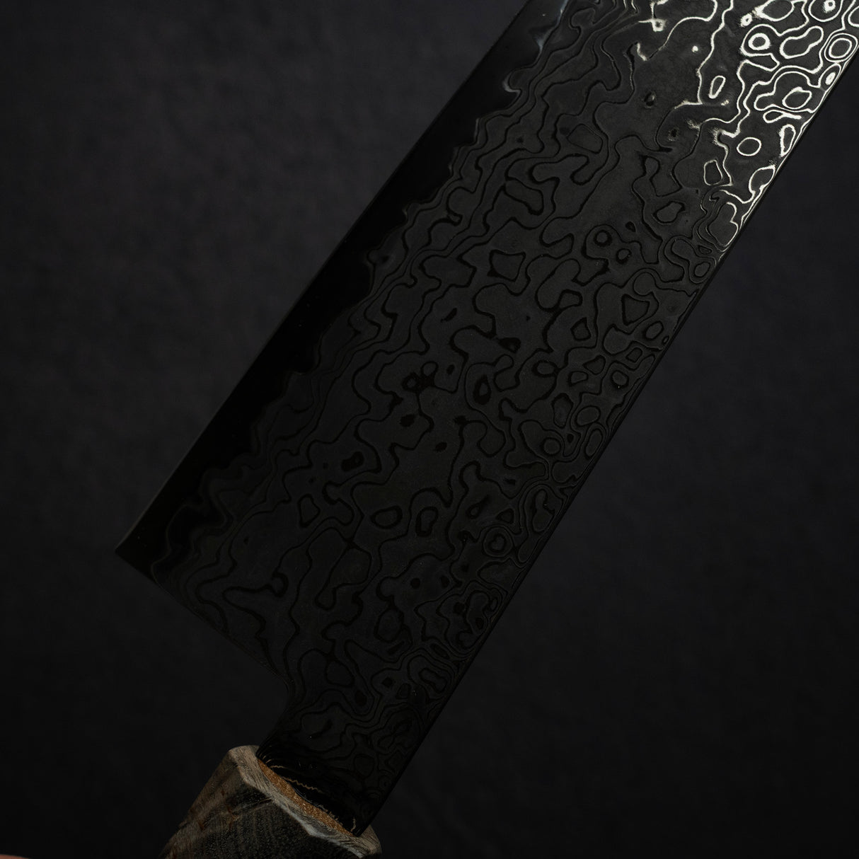 Hatsukokoro Ryuhyo SG2 Black Damascus K-tip Gyuto 240mm Birch