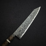 Hatsukokoro Ryuhyo SG2 Black Damascus K-tip Gyuto 240mm Birch