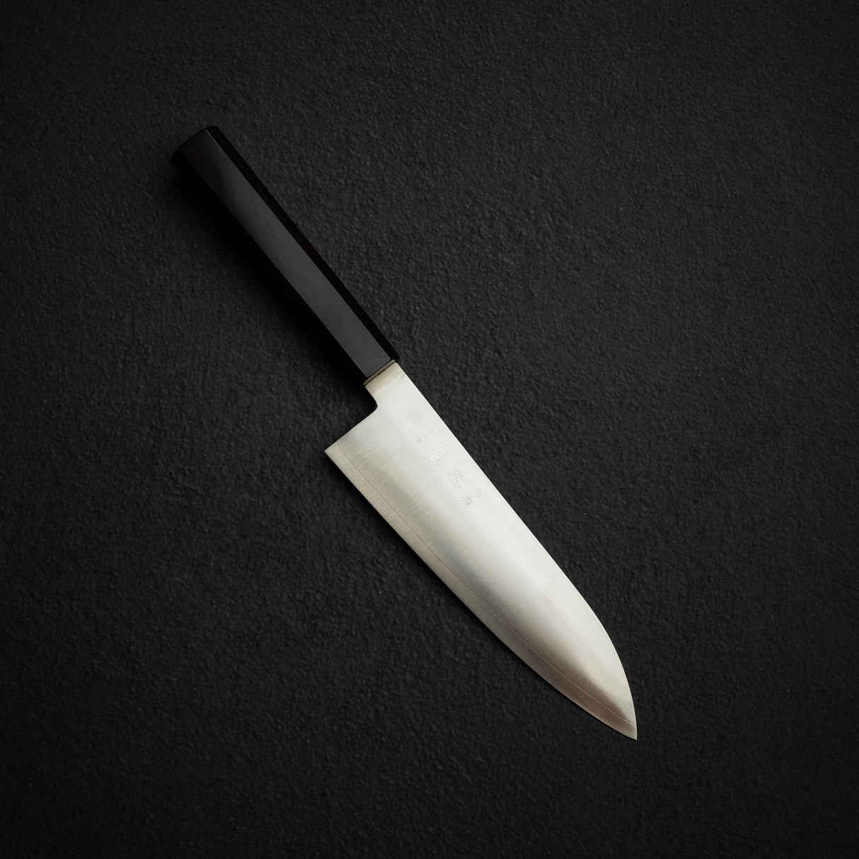 Hatsukokoro Hayabusa Ginsan Santoku 180mm Ebony