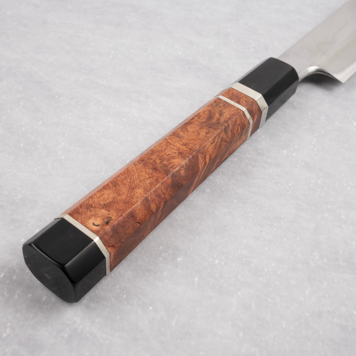 EOFY2025: Genkai Masakuni (玄海正國) New-moon Fuji Hamon White Steel Honyaki Yanagiba 300mm