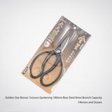 Golden Star "Okubo" Bonsai Scissors by Kinboshi 8mm Capacity