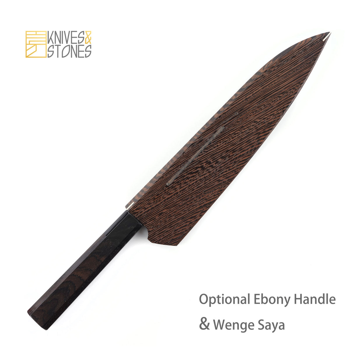 Nigara SG2 Kurouchi Tsuchime Gyuto 210/240/270 mm with K&S Teak wood Handle