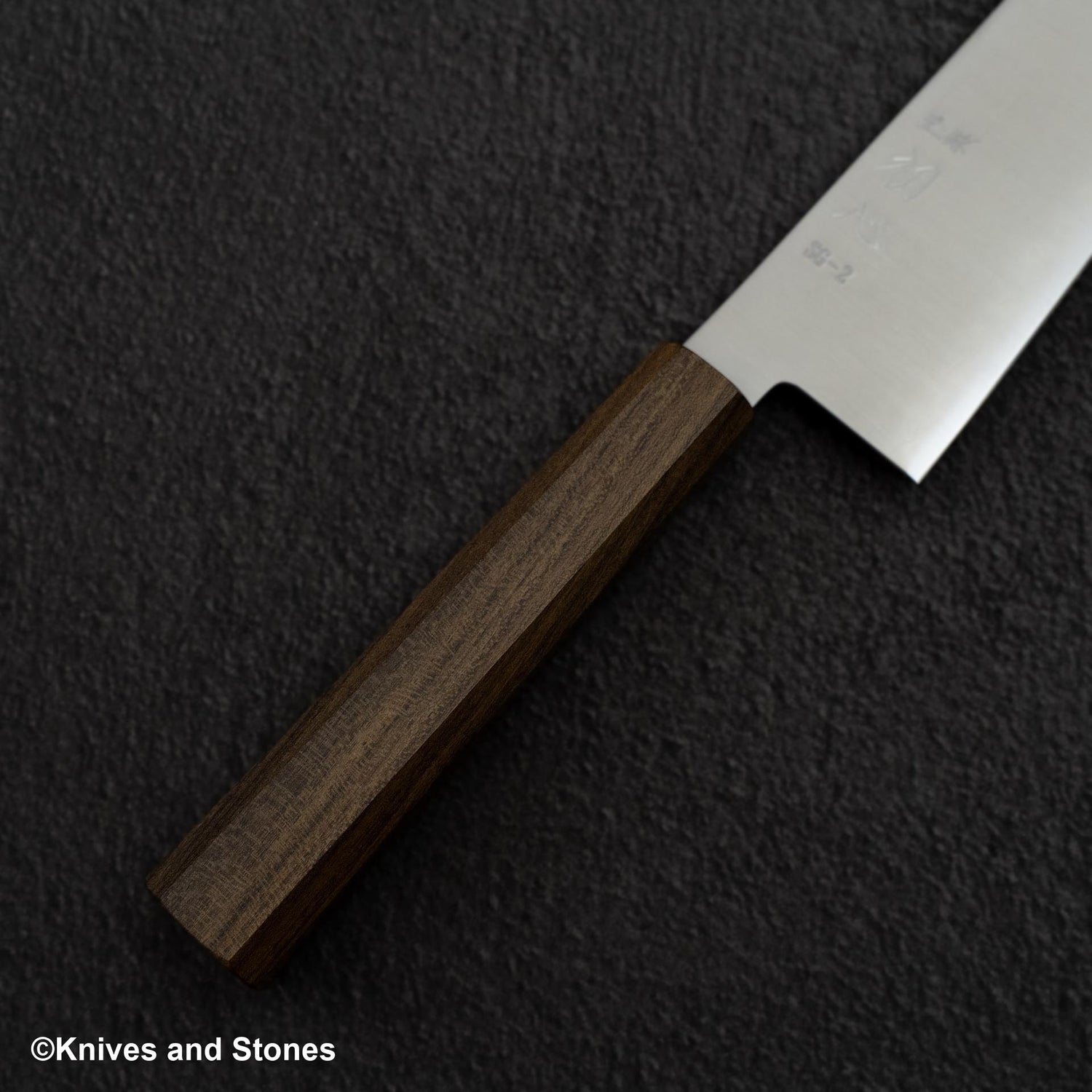 Hatstukokoro Hayabusa SG2 Migaki Santoku 180mm Black Chacate
