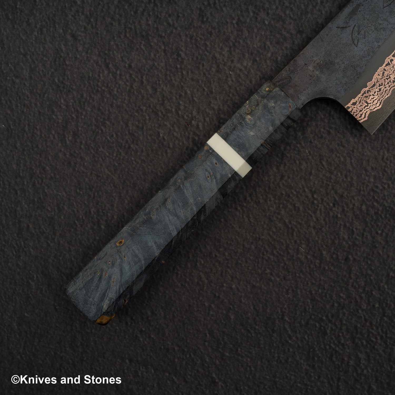 Hatsukokoro x Nigara Yorokobi SLD 銅大馬士革牛刀 210 毫米樺木手柄