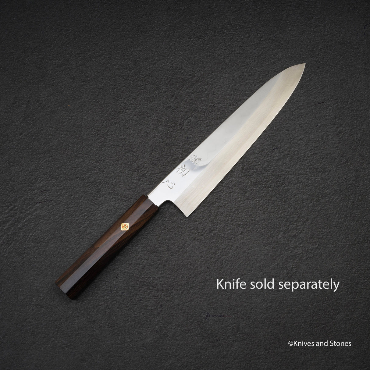 K&S Special Handle: Octagonal Ebony Handle with Square Mosaic Pin