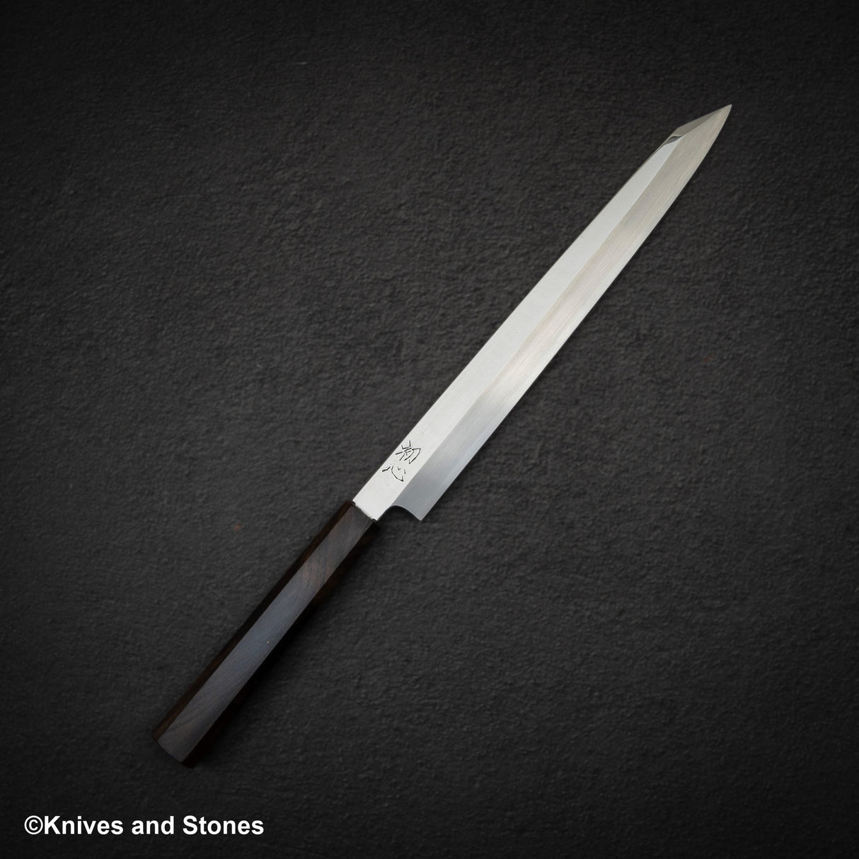 Hatsukokoro FAXR2 Powdered Steel K-tip Yanagiba 270mm Mirror Polish Ebony
