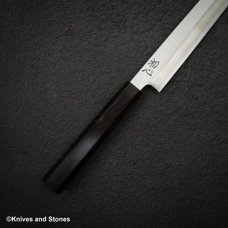 Hatsukokoro FAXR2 Powdered Steel Yanagiba 270mm Mirror Polish Ebony