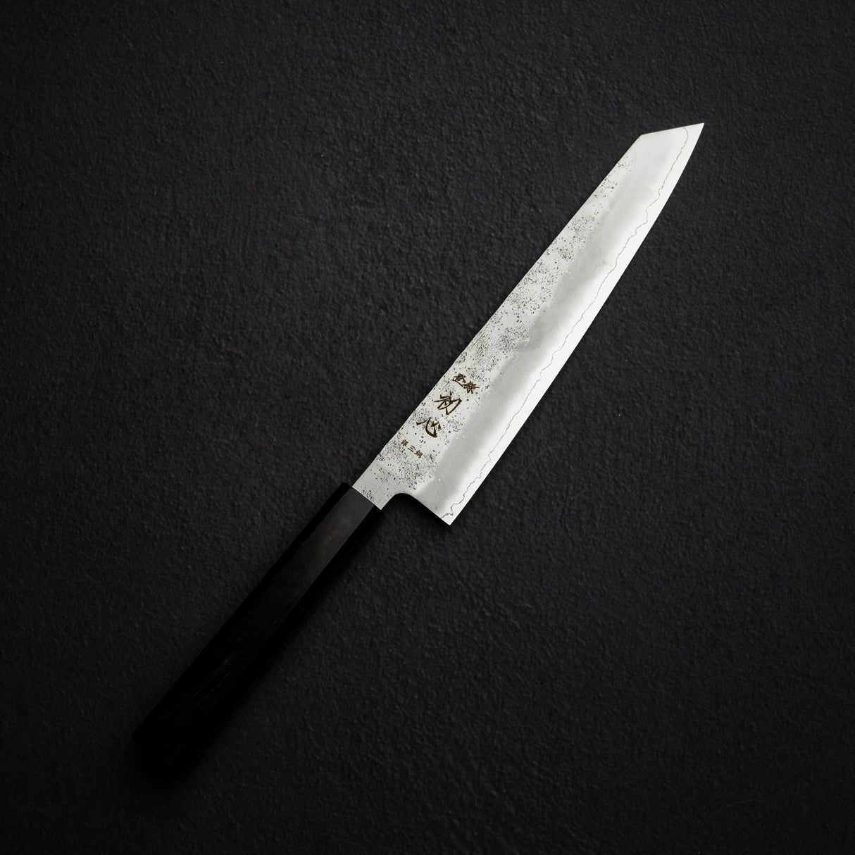 Hatsukokoro Ginrei Ginsan K-tip Gyuto 205mm Nashiji Ebony