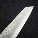Hatsukokoro Ginrei Ginsan K-tip Gyuto 205mm Nashiji Ebony
