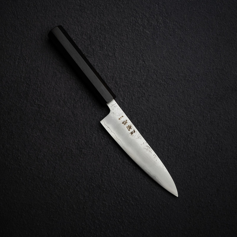 Hatsukokoro Ginrei Ginsan Petty 130mm Nashiji Ebony