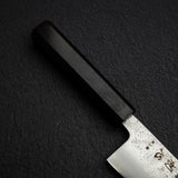 Hatsukokoro Ginrei Ginsan Santoku 175mm Nashiji Ebony