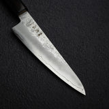 Hatsukokoro Ginrei Ginsan Small Gyuto / Tall Petty 150mm Nashiji Ebony